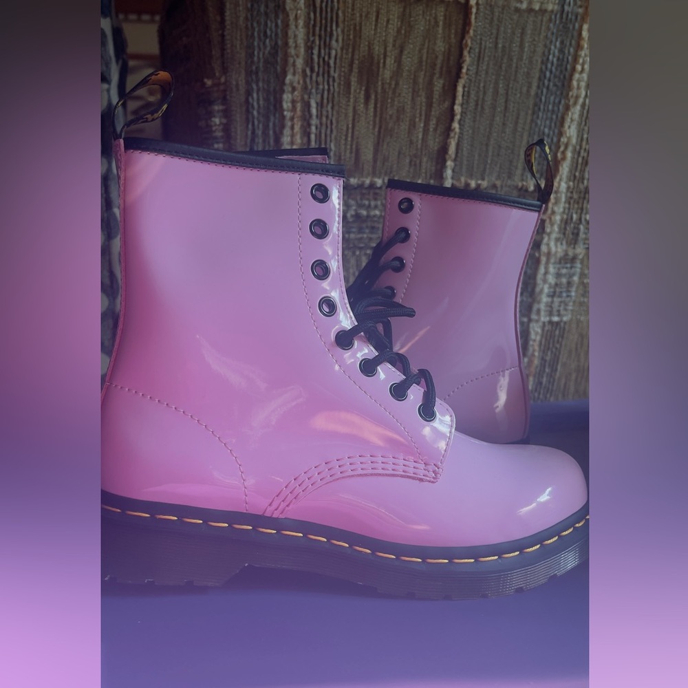 Dr. Martens pink boots size 8